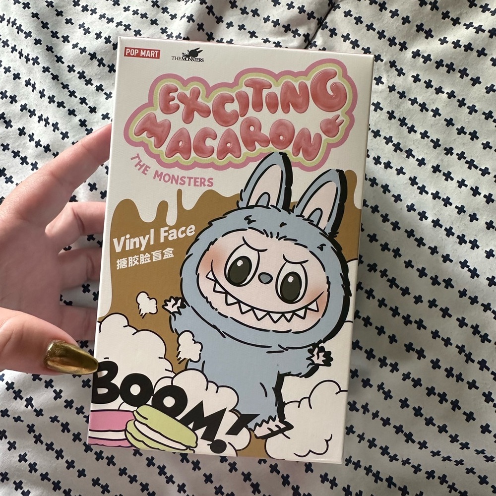 Authentic Labubu! Sea Salt Coconut. Pop Mart Exciting Macaron Vinyl Face